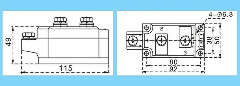 The same case as SEMIKRON Thyristor Module SKKT250A/1600V  3