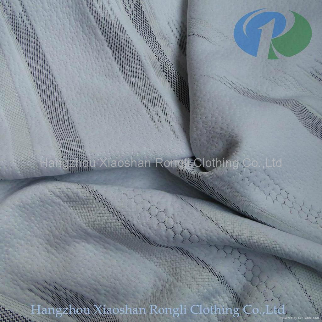 Sale knitted jacquard plaint mattress fabric  3