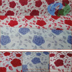 Sell floral brushed printed mattress fabric 