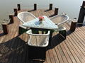 Outdoor rattan table and chair 1