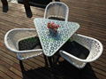 Outdoor rattan table and chair 4