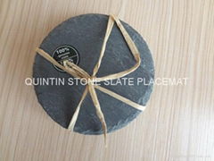 slate placemat and coaster