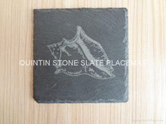 slate placemat and coaster