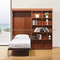 GS5012 wall bed sliding bookcases murphy bed hidden bed 2