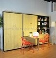 GT8002 wall bed with desk murphy bed