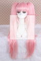 long pink Dangan-Ronpa straight clip on ponytails 