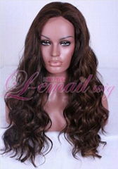 long women wave curly lace front wig