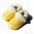 Baby winter leather infant toddler shoes 1