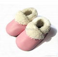 Baby winter leather infant toddler shoes 4
