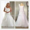 plus wedding dress floor length brand