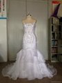 2014 new collections wedding dress ruffles exquisite crystal bead 2
