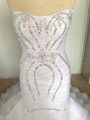 2014 new collections wedding dress ruffles exquisite crystal bead 3