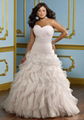 sweetheart beads plus size wedding gown hand ruffles 2