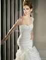 slimming fitted mermaid fit and flare applique wedding dress wedding gown 4