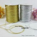 decorative double face gold metallic ribbon 1