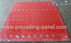 595mm/603mm China PVC Ceiling Panel with Red Color
