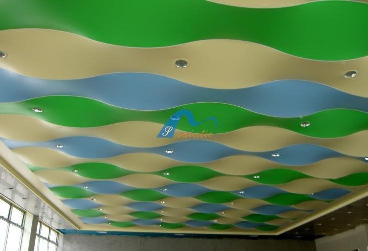 Beautiful design stretch ceiling fabric 3
