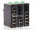 4/5 Port Din-rail 10/100Base Unmanaged Industrial Ethernet Switch  MIEN2204/2205 1