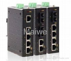 4/5 Port Din-rail 10/100Base Unmanaged Industrial Ethernet Switch  MIEN2204/2205