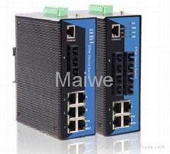 8 Port Din-rail 10/100Base Managed Industrial Ethernet Switch   MIEN6208