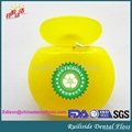 waxed circle shape dental floss with different flavour 2