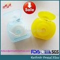 PTFE waxed circle shape dental floss with different flavour