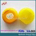 PTFE waxed circle shape dental floss with different flavour 2