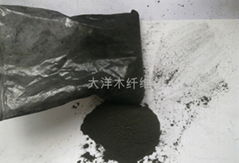 Black fiber powder