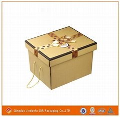 Packaging Corragated Box for Gift with Ribbon