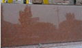 Beautiful india red granite stone customized 2