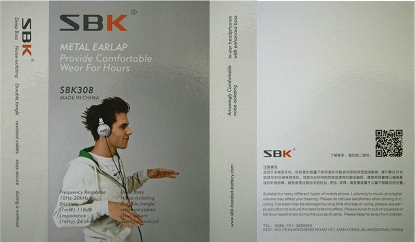 In ear super bass stereo earphone manufacturer 3