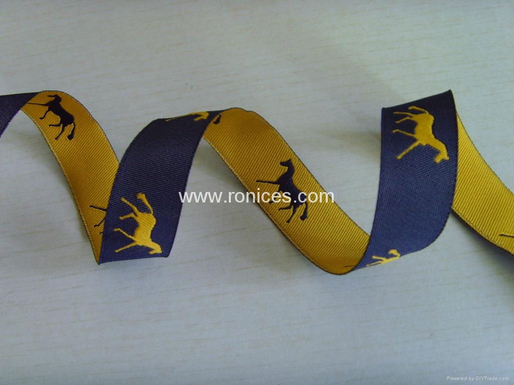 metallic horse ribbon