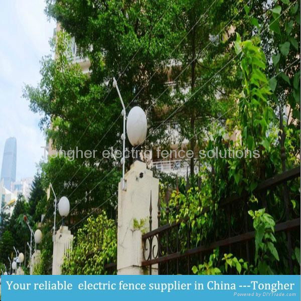 electric fence system for residential area,home security with GSM alarm