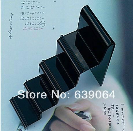 New arrival popular black color acrylic four layers display case for wallet