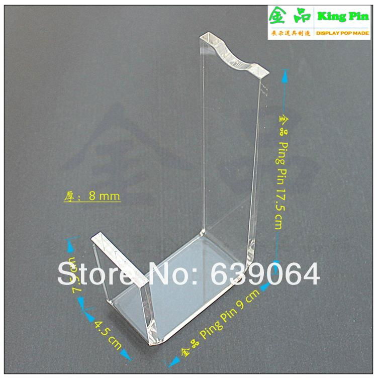 Promotion high quality acrylic leather shoes display stand to display sandals 