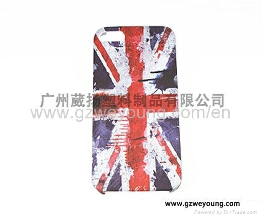 iphone 5/5s cell phone covers with printing and rubber finish