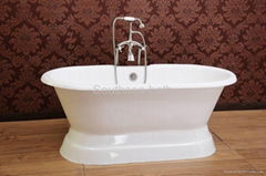 Cast iron pedstal bathtub