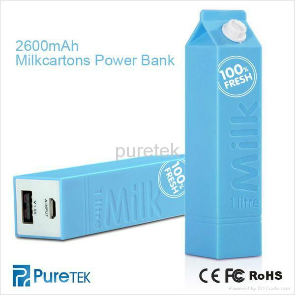 Lovely Rechargeable Portable 2600mah Mobile Gift Power Bank Manufacturer 2