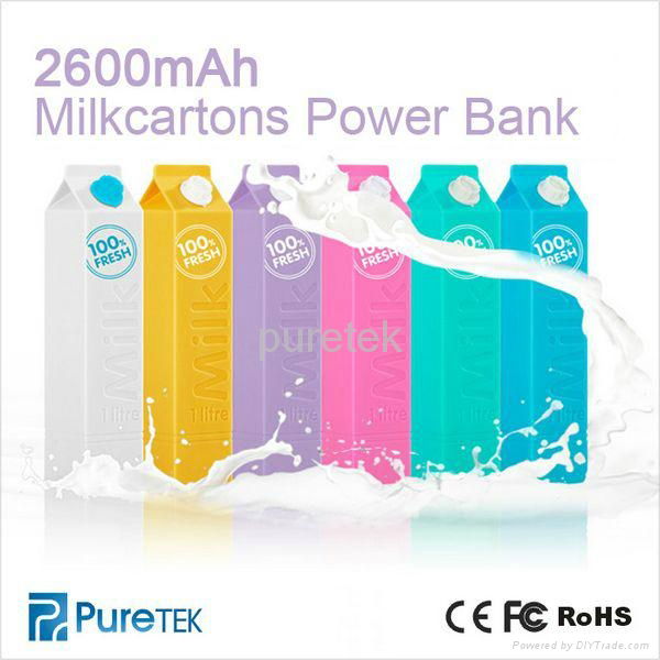 Lovely Rechargeable Portable 2600mah Mobile Gift Power Bank Manufacturer 5