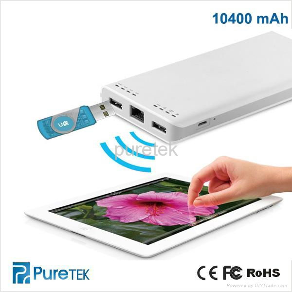 Top Grade 300Mbps Portable Power Bank 3g Wifi Router Different Capacity 