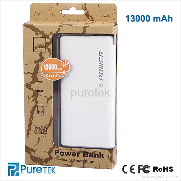 13000 mAh Multi Port USB Smart Portable Mobile Power Bank With Touch Pannel  5