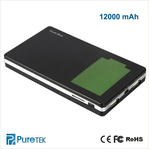 Portable And New Arrival Mobile Phone Power Bank 12000mah Made In China