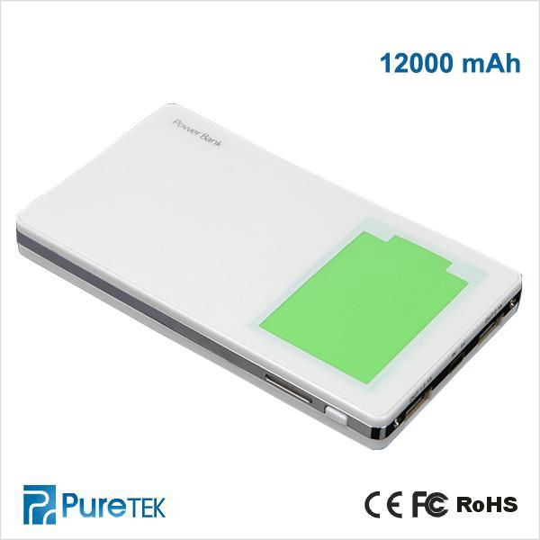 Portable And New Arrival Mobile Phone Power Bank 12000mah Made In China 3