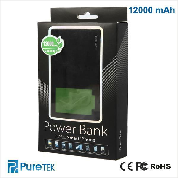 Portable And New Arrival Mobile Phone Power Bank 12000mah Made In China 5