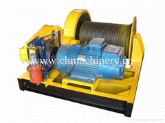 Electric winch for pulling and lifting
