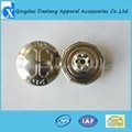 Decorative brass shank button