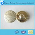 Decorative brass shank button 5