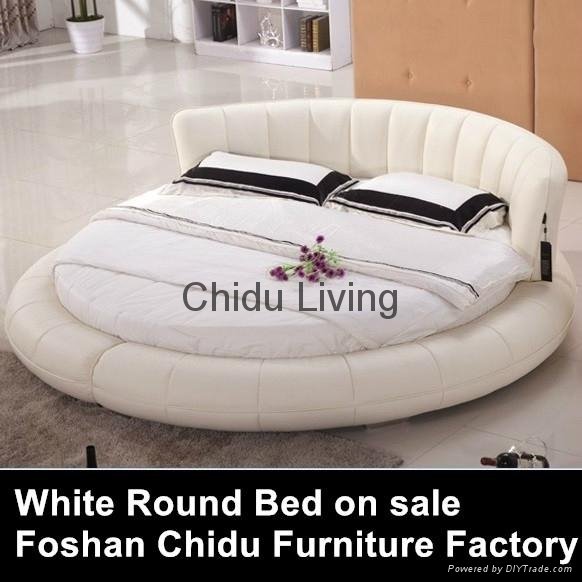 white modern leather beds wedding bedroom furniture king size leather bed 5
