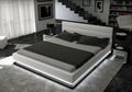  modern bedroom furniture leather bed 5