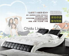 modern kids leather bed girls leather bed